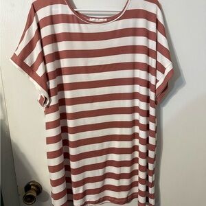 Reborn J Striped Pink and White Top